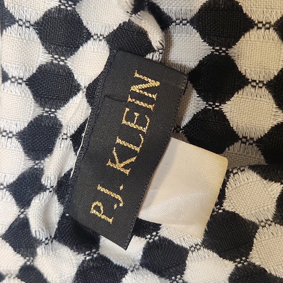 Vintage checkered powersuit dress, size 8 - Picture 7 of 8